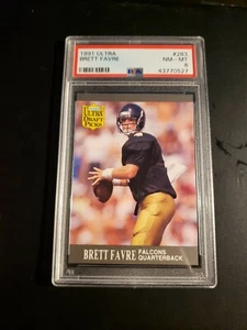 1991 Ultra Brett Favre RC #283 PSA 8 (Atlanta Falcons) - Picture 1 of 2