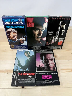 The Dirty Harry Series (VHS, 2001, 5-Tape Set, Clint Eastwood Collection) - Image 1 of 4