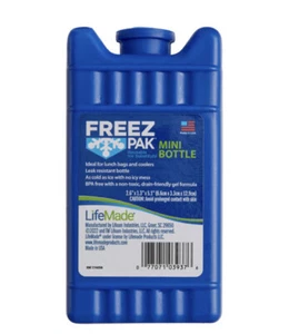 Lifoam Freez Pak Mini wiederverwendbarer Eisbeutel mit Hartschale blau 6 Stück - Bild 1 von 4