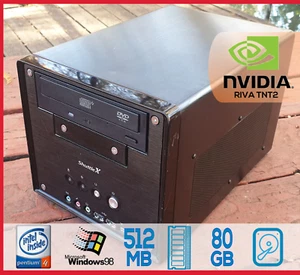 Video Shuttle Retro Pentium 4 512 MB 80 GB Windows 98 Win98SE NVIDIA RIVA TNT AGP - Imagen 1 de 12