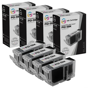 LDPGI5BK 4pk Black 0628B002 For Canon PIXMA iP3300 iP3500 iP4200 iP4300 MP800R - Picture 1 of 9