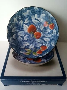 Vintage Rare ''Strawberries'' by Leonardo 6'' Multi Purpose Dish, Japan/H-8/ - Picture 1 of 10