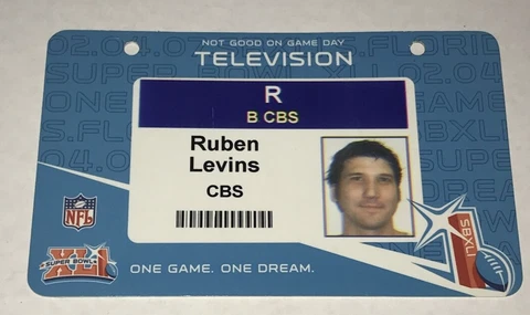 Super Bowl XLI 2007 41 Colts Bears ESPN Media Credentials Pass Badge Ticket Stub Cover