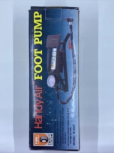 Vintage handliche Luft Fußpumpe Feder mit Manometer - Bild 1 von 12