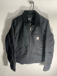 Carhartt Detroit Jacket Blanket-Lined Relaxed “Black” OJ3828-M Men’s Medium - Picture 1 of 6