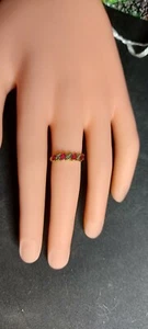 18 Karat Gold Ring Diamant Rubin wunderschön Gr. 52 - Bild 1 von 6