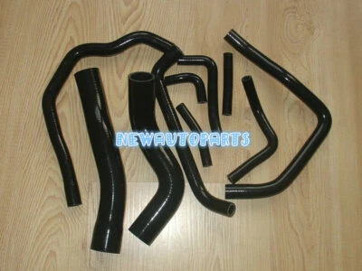 Black Silicone Radiator Heater Hose For Toyota Land Cruiser HDJ80 1990-1997 96 - Image 1 of 4