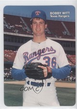 1988 Mother's Cookies Texas Rangers Stadium Giveaway Bobby Witt #25