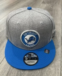 Detroit Lions New Era 9Fifty SnapBack Adjustable Hat Gray,Blue Color - Picture 1 of 4