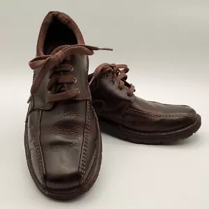 Clarks Mens Size 8.5 Brown Leather Lace Up Shoes Breatheable Lightweight - Picture 1 of 7