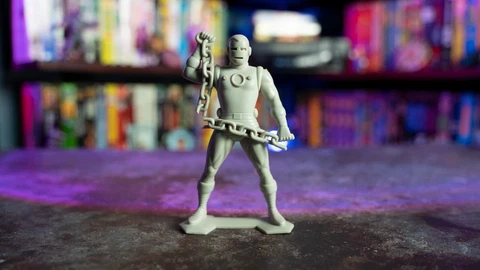 Vintage Ultra-Rare Grey 1967 Marx Iron Man Marvel 6” Action Figure! Cover