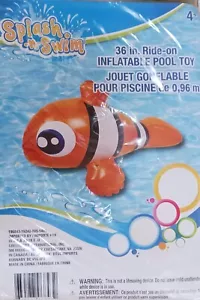 Splash-n-Swim 36" Aufsitzfisch aufblasbares Poolspielzeug, Alter 4+ - Bild 1 von 1