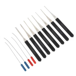 12Pcs/set Key Extractor Set Broken Key Extractor Pick Tool Kit Repair 0.2-0.4mm - Imagen 1 de 9
