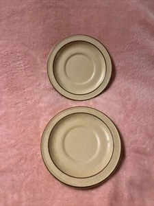 Vintage 1970s Brown And Tan Pfaltzgraff 6 Inch Saucer - Picture 1 of 4