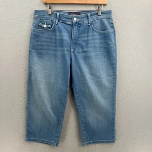 NYDJ Crop Capri Jeans Gr. 14P leicht blau Stretch Denim Lift Tuck Straight - Bild 1 von 9