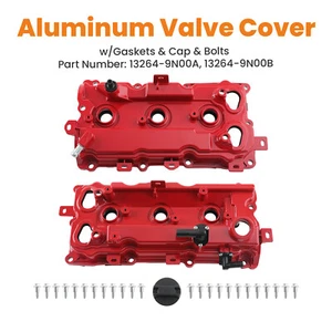 Cubierta de válvula de aluminio 2 piezas con junta para Nissan Altima Murano QX60 3,5 L 2015-2018 - Imagen 1 de 16
