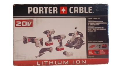 Porter Cable 6- Tool Combo Kit lithium Ion 20 V - Image 1 of 4