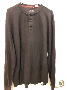 Herren Chaps braun Waffel Langarm Pullover Gr. XL - Bild 1 von 6
