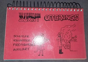 Vintage Verbrannte Angebote Kochbuch Schuyler Freiwillige Feuerwehr Hilfskraft Nebraska - Bild 1 von 9