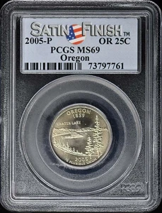 2005-P 25c Oregon PCGS MS69 - Picture 1 of 2