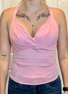 Pinup Couture rosa Neckholder Top Damen Größe Medium - Bild 1 von 11