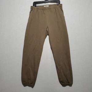 Buck Mason Joggers Sweatpants Mens Large Brown Interloop Cotton Athleisure Gym - Picture 1 of 9