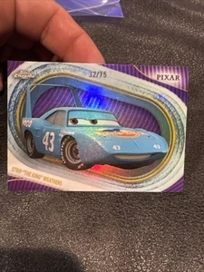 2025 Topps Chrome Disney Strip “The King” Weathers Purple Wave Refractor /75  - Picture 1 of 2
