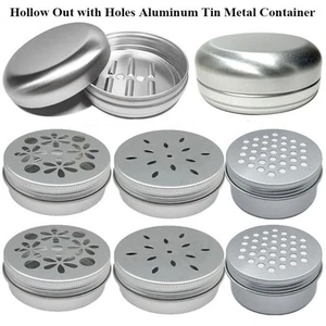 8 Styles Aluminum Tin Container Hollow Out with Holes Empty Can - Picture 1 of 19