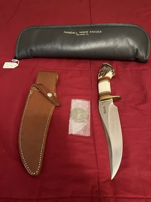 Cuchillo Randall 50 Aniversario con Funda-Medallón-Vintage Foto 1 de 4