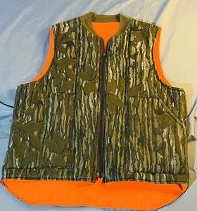 Mossy Oak Bottomland Reversible Hunting Vest Men’s Medium Vintage - Picture 1 of 2