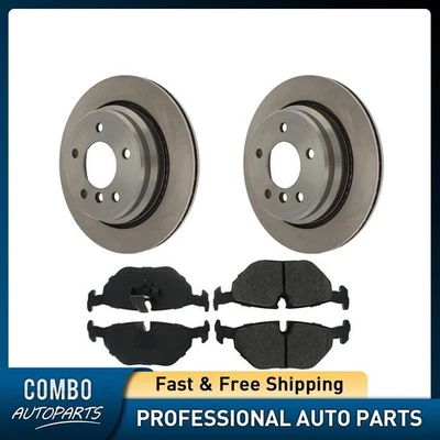 Juego de pastillas de freno de disco trasero rotor de freno de disco para BMW 528i 1996-2000 Foto 1 de 4