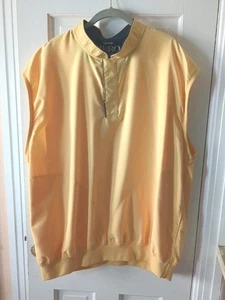 Zero Restriction Golf Vest Mens XL Yellow Lightweight Polyester Outerwear Golf - Picture 1 of 6