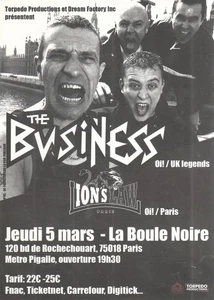 THE BUSINESS - LION'S LAW French Orginal Flyer Handbill 2015 - Picture 1 of 2