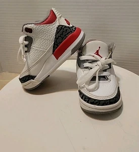 Nike Air Jordan 3 Retro TD 'Red' 2022 DM0968-160 bambino 4C - Foto 1 di 9