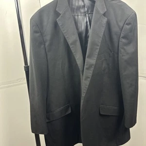 Chaqueta de traje negra de tela para hombre Tzarelli 52L - Imagen 1 de 6