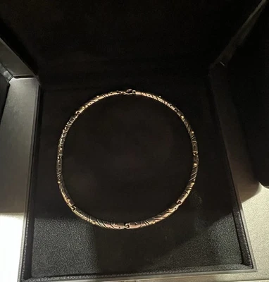 Colar Gargantilha John Atencio Sliver/Ouro 18ky.  - Imagem 1 de 3