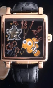 Disney Automatik Uhr Limitierte Edition Nemo Sammlerstück Schwarz Retro VINTAGE - Bild 1 von 4