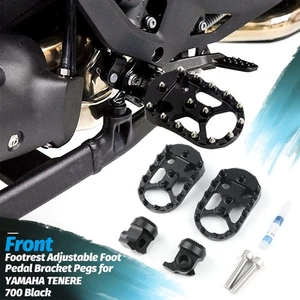 Front Footrest Adjustable Foot Pegs Pedal for YAMAHA TENERE 700 / XTZ 700 19-24 - Picture 1 of 7
