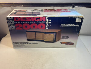 BMI Design 2000 Woodgrain Audio Cassette Drawer Holder Holds 42 New In Box