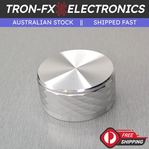 1PCS 40x19mm Silver Aluminium Knob for 6mm D-Shaft Shaft Pot Potentiometer 40x19 - Picture 1 of 8