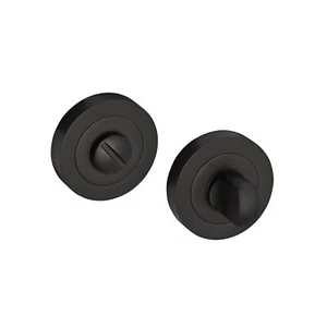 Matte Black Bathroom Lock Thumb Turn & Release - Picture 1 of 1