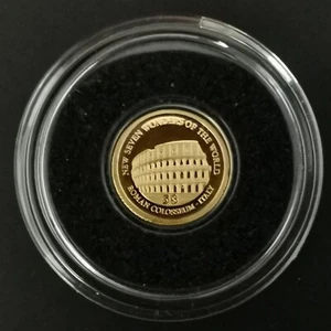 5 DOLLARS OR 2011 BE LE COLISEE DE ROME ILES SALOMON / GOLD / 0.5g Or 585 + CERT - Picture 1 of 4