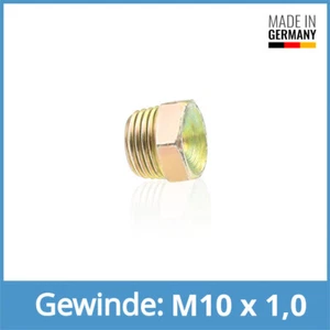 DIN 3405 D1/S SFG M10 x 1,0 Stahl gelb verzinkt Trichterschmiernippel Schmiernip - Picture 1 of 1