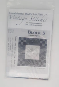 Thimbleberries Quilt Club 2006 Block 5 Quilt Pattern and Fabric NIP Sewing - Picture 1 of 2