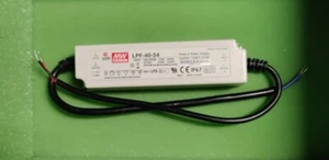 POWER SUPPLY 54V DC MEAN WELL LPF-40-54 0.76A 41W - Picture 1 of 2