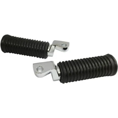 Estriberas plegables de cromo y goma Drag Specialties Harley XL FX XG 08-Up Foto 1 de 4