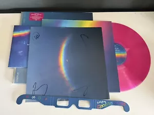 Coldplay MOON MUSiC ECORECORD Signed Pink LP Vinyl New - Picture 1 of 2
