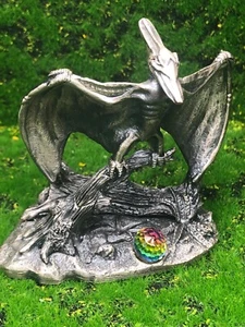 Colección Dinosaurio Mito y Magia Pteranodon Jurásico Tudor Como Nuevo 6001 Cristal - Imagen 1 de 12