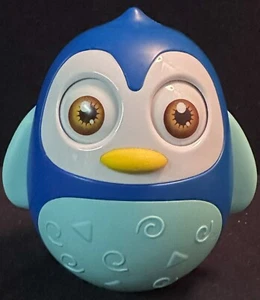 Juguetes para bebés Roly Poly desarrollo tambaleante pingüino azul - Imagen 1 de 3