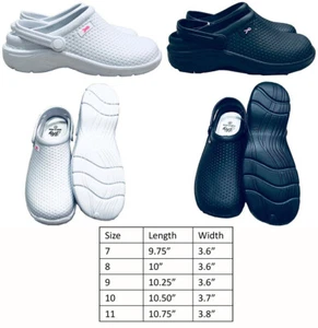  Medical Nursing Nurse Womens Comfortable Lightweight Slip Resistant Clogs Shoes - Picture 1 of 22